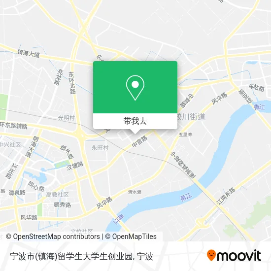 宁波市(镇海)留学生大学生创业园地图