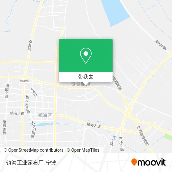 镇海工业篷布厂地图