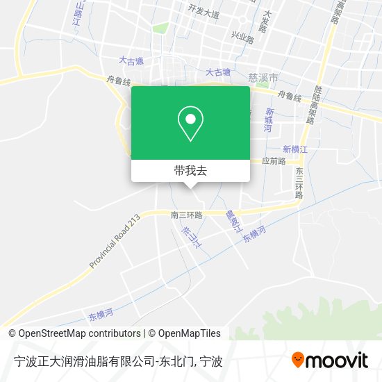 宁波正大润滑油脂有限公司-东北门地图