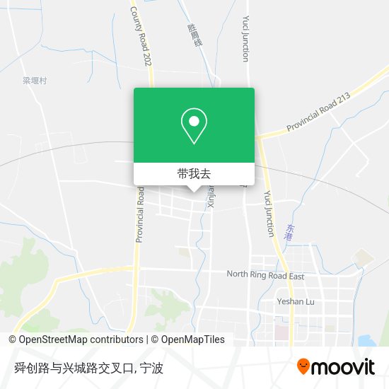 舜创路与兴城路交叉口地图