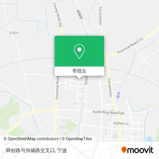 舜创路与兴城路交叉口地图