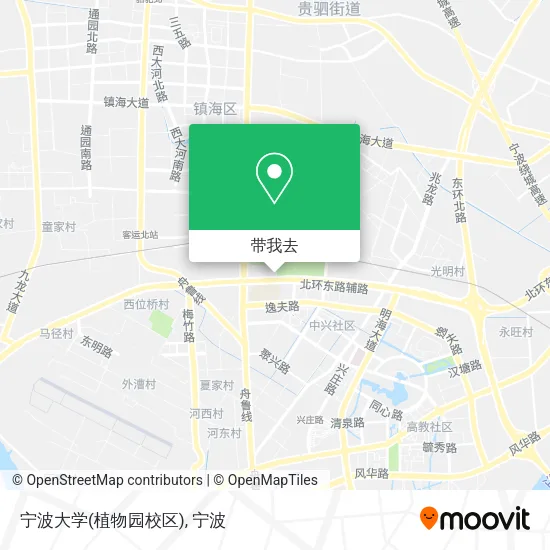 宁波大学(植物园校区)地图
