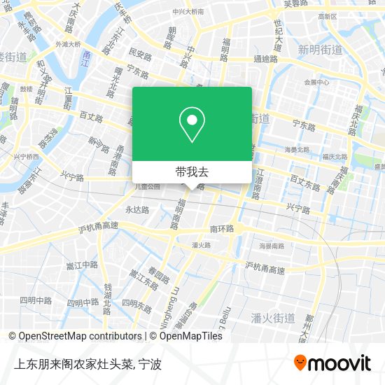 上东朋来阁农家灶头菜地图