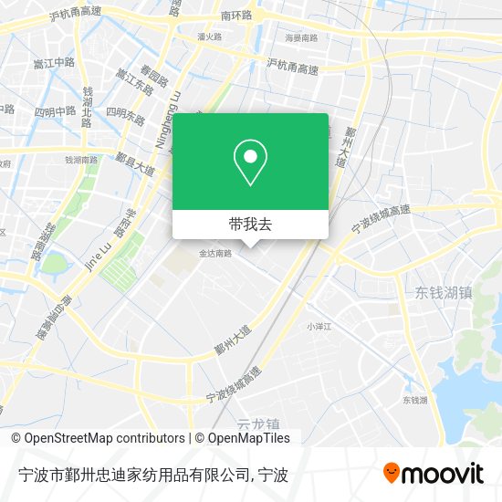 宁波市鄞卅忠迪家纺用品有限公司地图