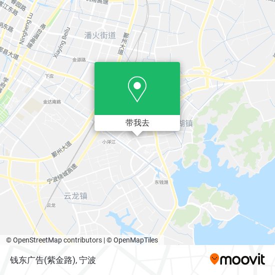 钱东广告(紫金路)地图