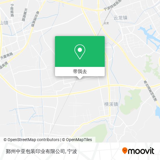 鄞州中亚包装印业有限公司地图
