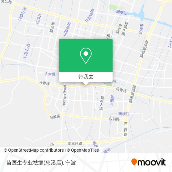 苗医生专业祛痘(慈溪店)地图