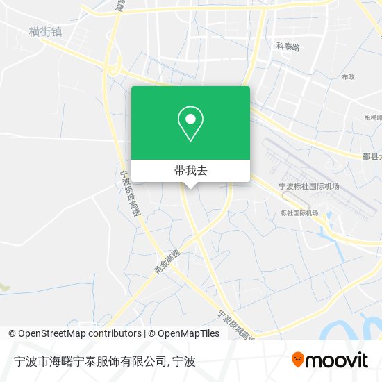 宁波市海曙宁泰服饰有限公司地图
