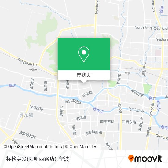 标榜美发(阳明西路店)地图