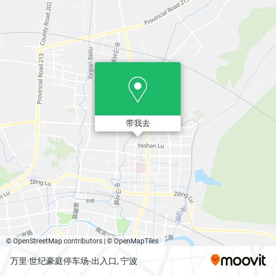 万里·世纪豪庭停车场-出入口地图