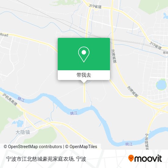 宁波市江北慈城豪苑家庭农场地图