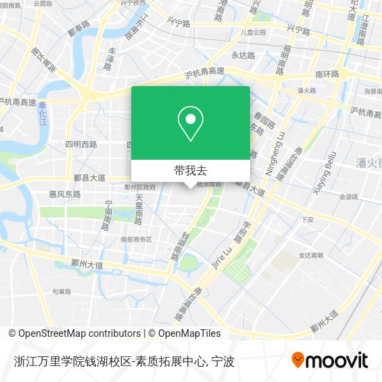 浙江万里学院钱湖校区-素质拓展中心地图