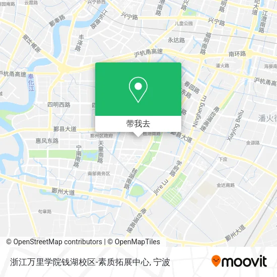 浙江万里学院钱湖校区-素质拓展中心地图
