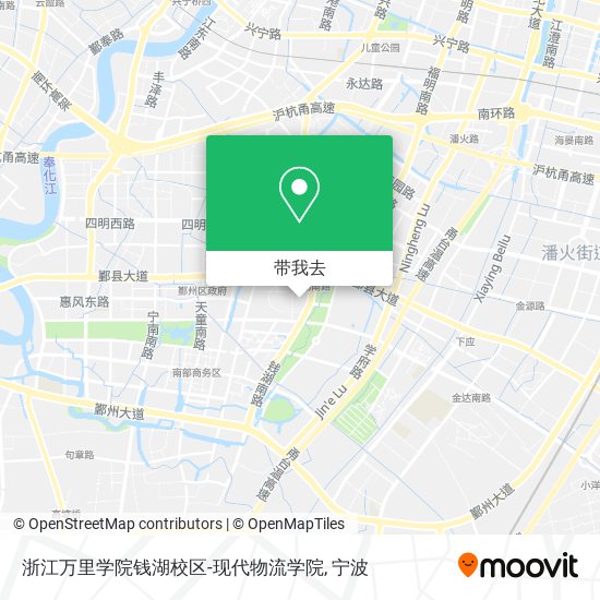 浙江万里学院钱湖校区-现代物流学院地图