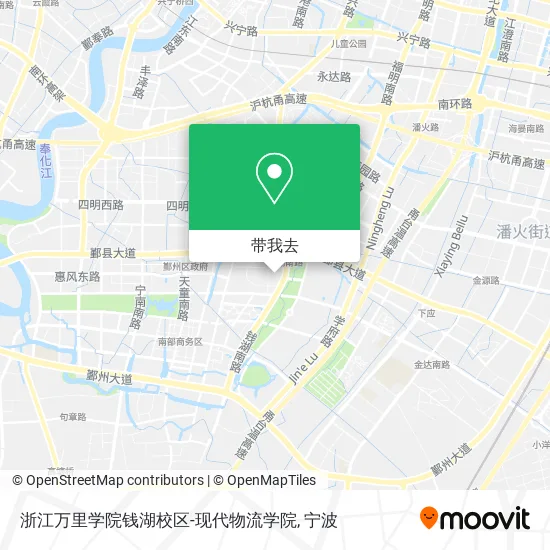 浙江万里学院钱湖校区-现代物流学院地图
