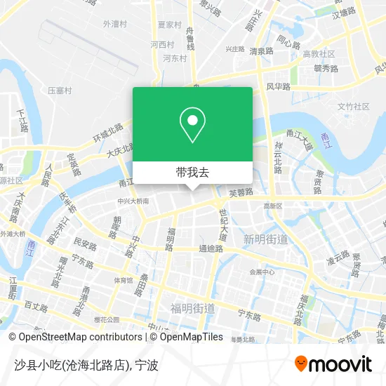 沙县小吃(沧海北路店)地图