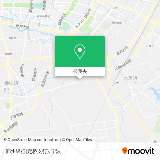 鄞州银行(定桥支行)地图