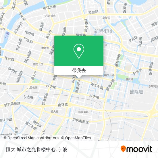 恒大·城市之光售楼中心地图
