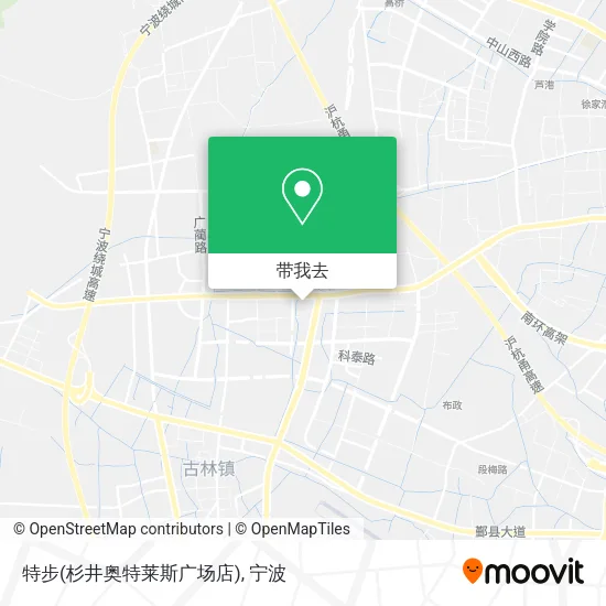 特步(杉井奥特莱斯广场店)地图