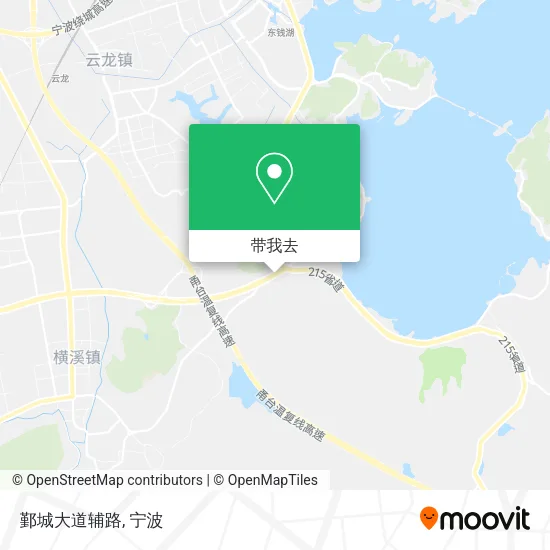 鄞城大道辅路地图
