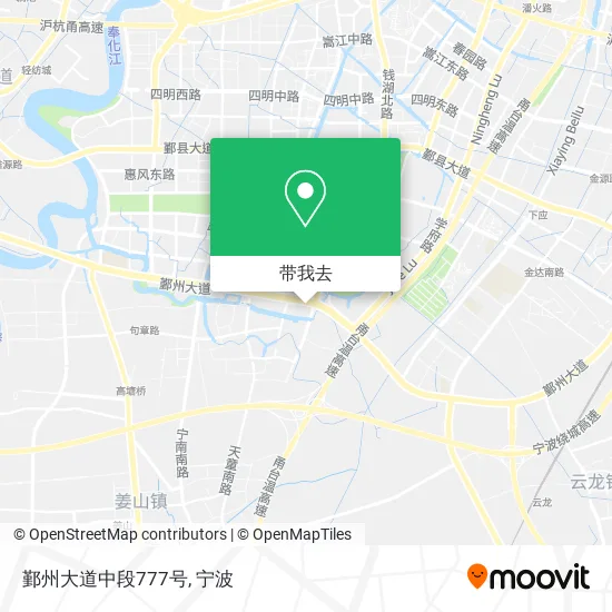 鄞州大道中段777号地图