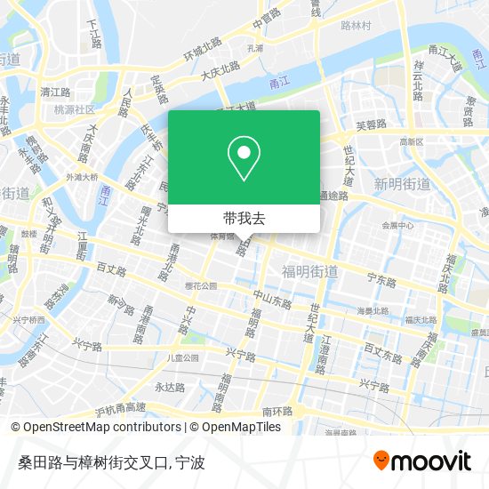 桑田路与樟树街交叉口地图
