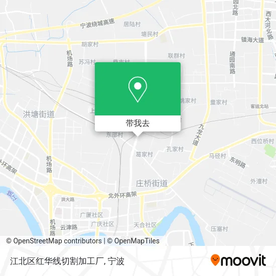 江北区红华线切割加工厂地图