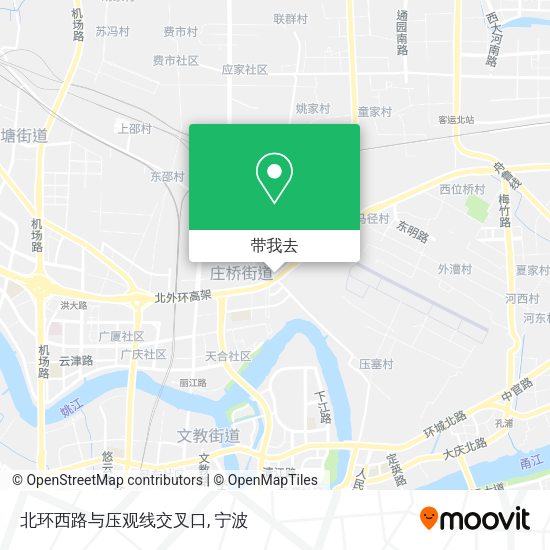 北环西路与压观线交叉口地图