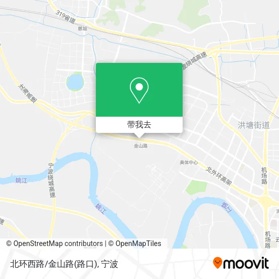 北环西路/金山路(路口)地图