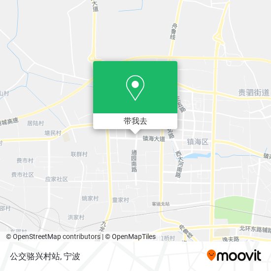 公交骆兴村站地图