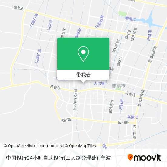 中国银行24小时自助银行(工人路分理处)地图