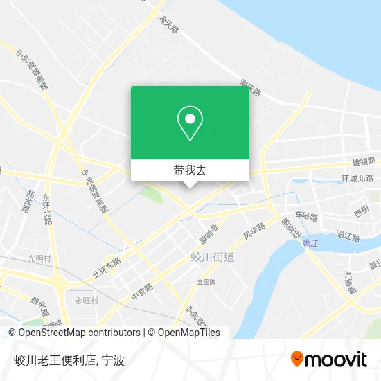 蛟川老王便利店地图