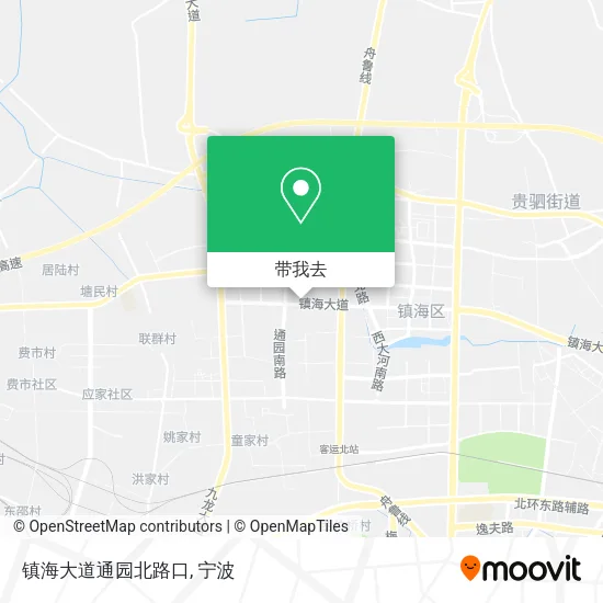 镇海大道通园北路口地图