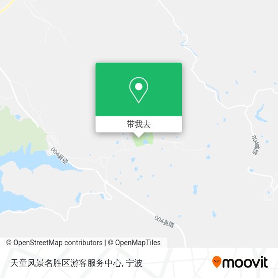 天童风景名胜区游客服务中心地图
