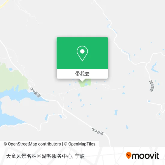 天童风景名胜区游客服务中心地图