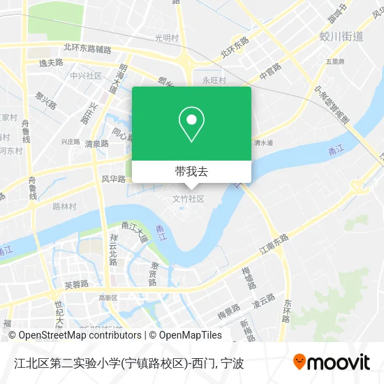 江北区第二实验小学(宁镇路校区)-西门地图