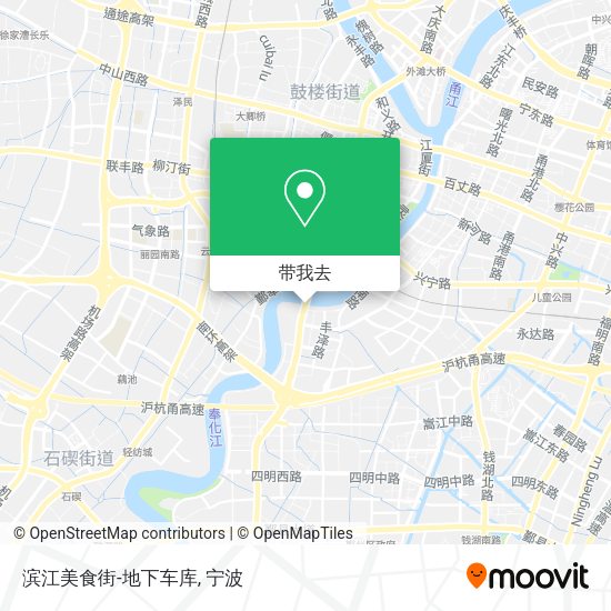 滨江美食街-地下车库地图