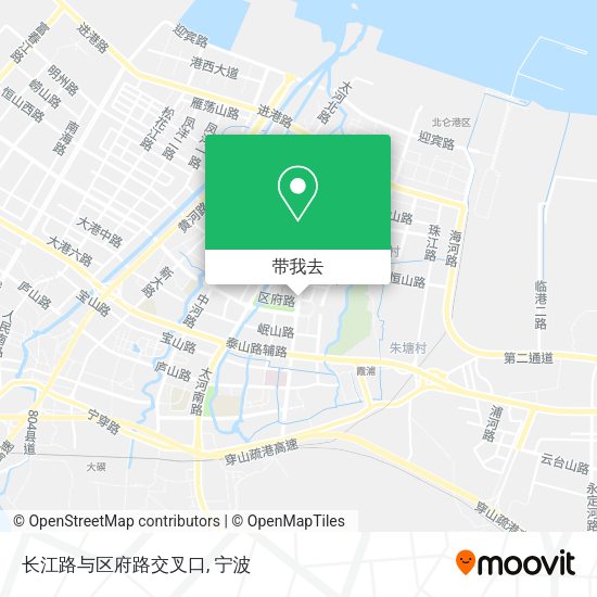 长江路与区府路交叉口地图
