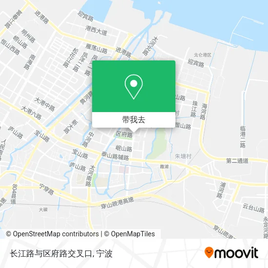 长江路与区府路交叉口地图