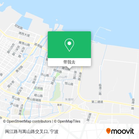 闽江路与嵩山路交叉口地图