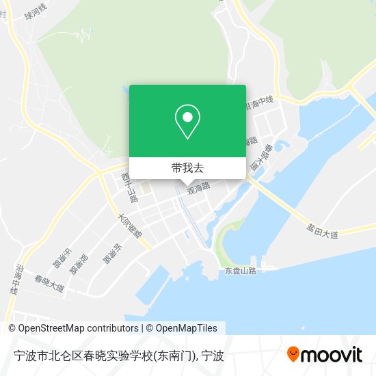 宁波市北仑区春晓实验学校(东南门)地图