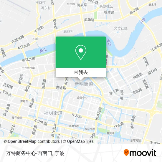 万特商务中心-西南门地图
