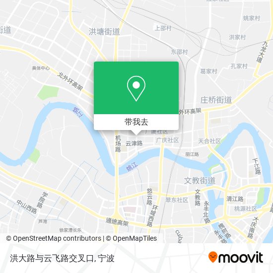 洪大路与云飞路交叉口地图
