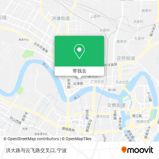 洪大路与云飞路交叉口地图