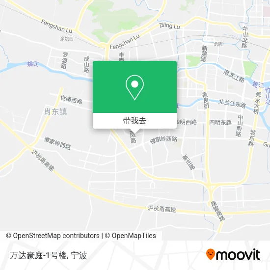 万达豪庭-1号楼地图