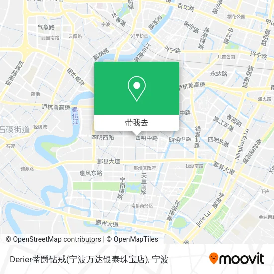 Derier蒂爵钻戒(宁波万达银泰珠宝店)地图