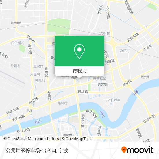 公元世家停车场-出入口地图