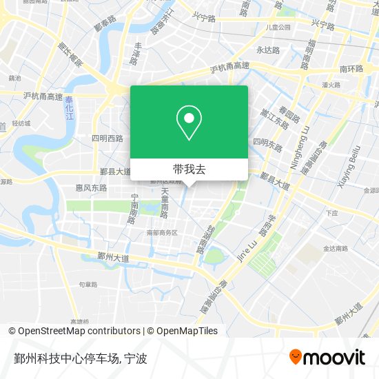鄞州科技中心停车场地图
