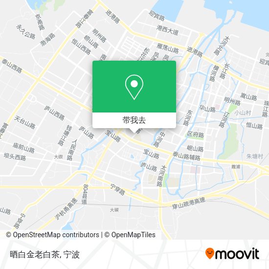 晒白金老白茶地图