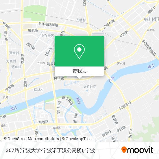 367路(宁波大学-宁波诺丁汉公寓楼)地图